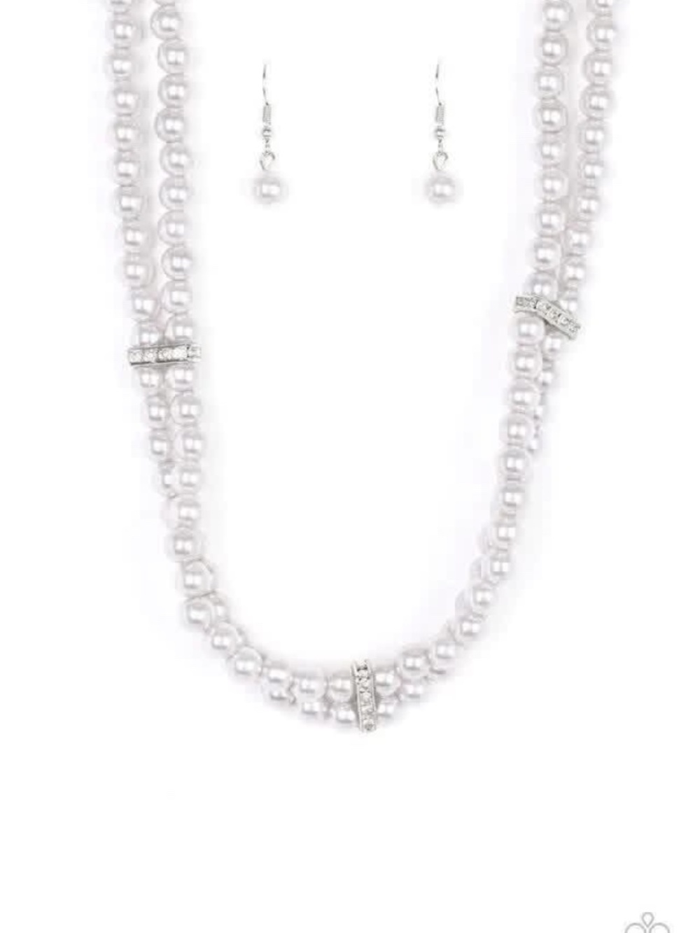 Costume Pearls with rhinestones